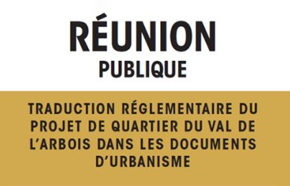 Réunion publique - La Duranne