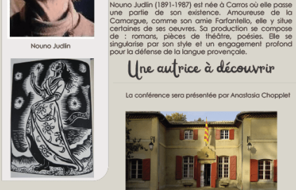 Conférence sur la littérature provençale - Nouno Judlin