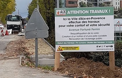 Travaux - Avenue Ferrini