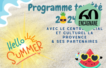 Programme de l'été au Centre Social et Culturel La Provence