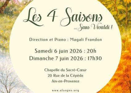Concert : Les 4 saisons ... sans Vivaldi !