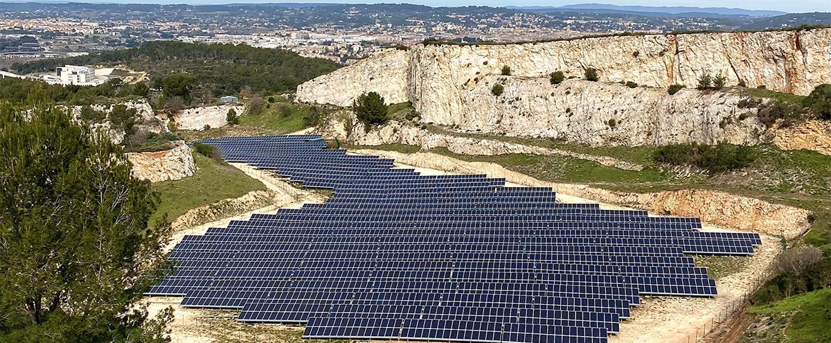 Une centrale solaire installée sur Aix