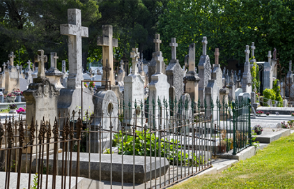 Campagne de reprise de concessions - Cimetière du Grand Saint-Jean à Puyricard