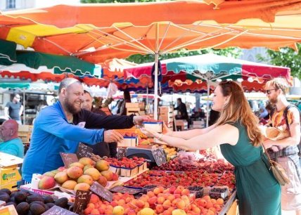 Le marché aux fruits et légumes d'Aix-en-Provence