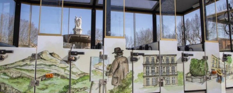 Visite d'Aix-en-Provence en train touristique électrique – sur les pas de Cezanne