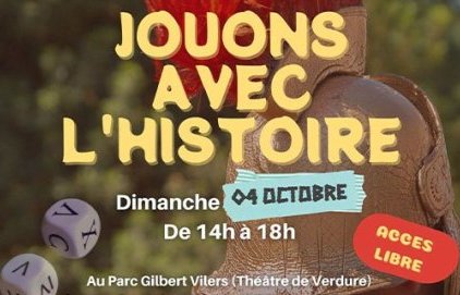 "Jouons avec l'histoire" au parc Gilbert Vilers