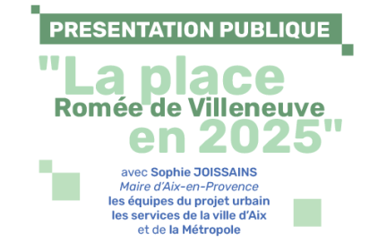 Présentation publique "La Place Romée de Villeneuve en 2025"