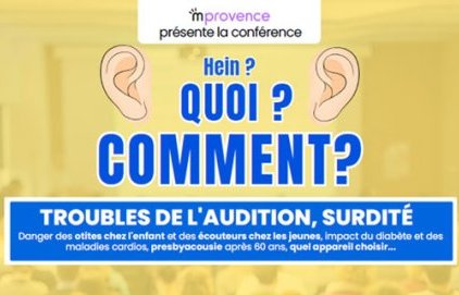 Conférence sur les troubles de l'audition, surdité - Centre Hospitalier&nbsp;(…)