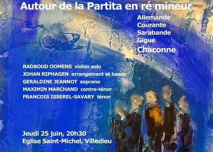 Concert : Bach – Sei Solo : « autour de la Partita en ré mineur »