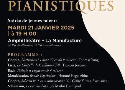 Concert de jeunes talents du Festival-Académie Les Nuits pianistiques d