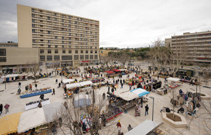 Fin des travaux place Romée de Villeneuve