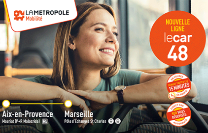 Nouvelle ligne de bus Aix-Marseille - Ligne 48