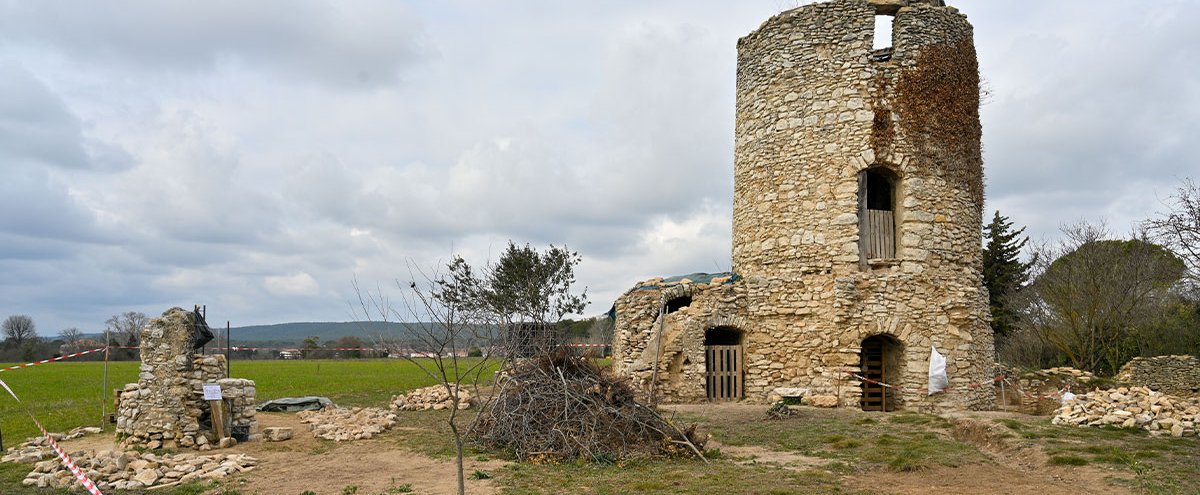 Restauration du moulin de la Coquillade
