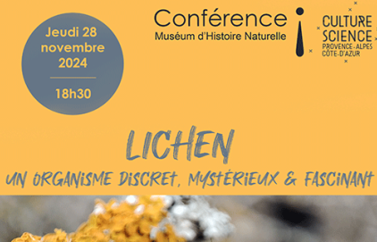 Conférence "Lichen : un organisme discret, mystérieux et fascinant"