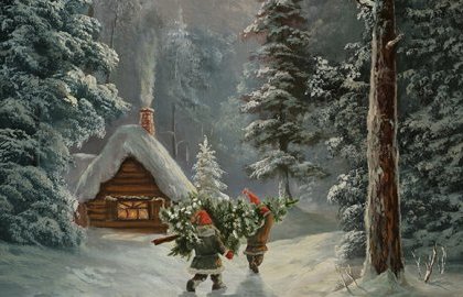 Les pas du lutin dans la neige