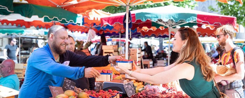 Le marché aux fruits et légumes d'Aix-en-Provence