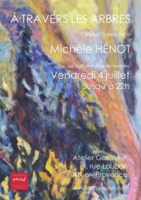 Michèle HÉNOT - À travers les arbres