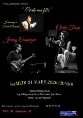 Concert : Cécile ma fille autour de Claude Nougaro