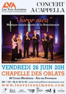 Concert : "Soror mea"- Les Voix Animées