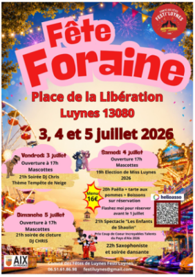 Fête foraine de Luynes Festi'Luynes