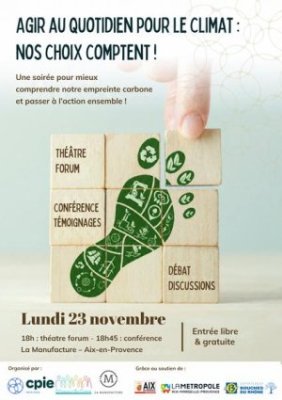 Conférence - Agir au quotidien pour le climat : nos choix comptent!