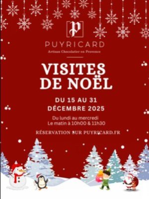 Visite de Noël des ateliers de fabrication de la Chocolaterie de Puyricard